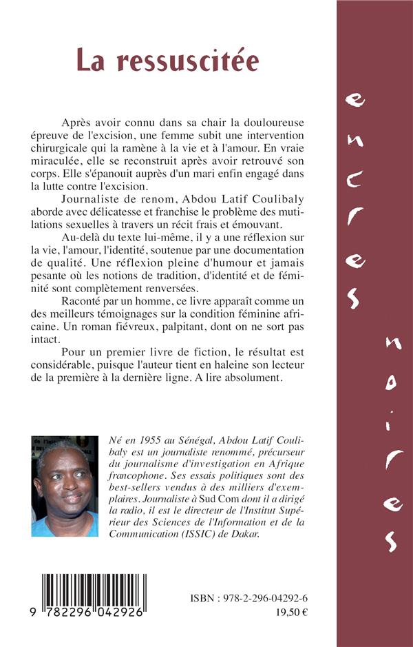 Quatrième de couverture de « LA RESSUSCITEE »