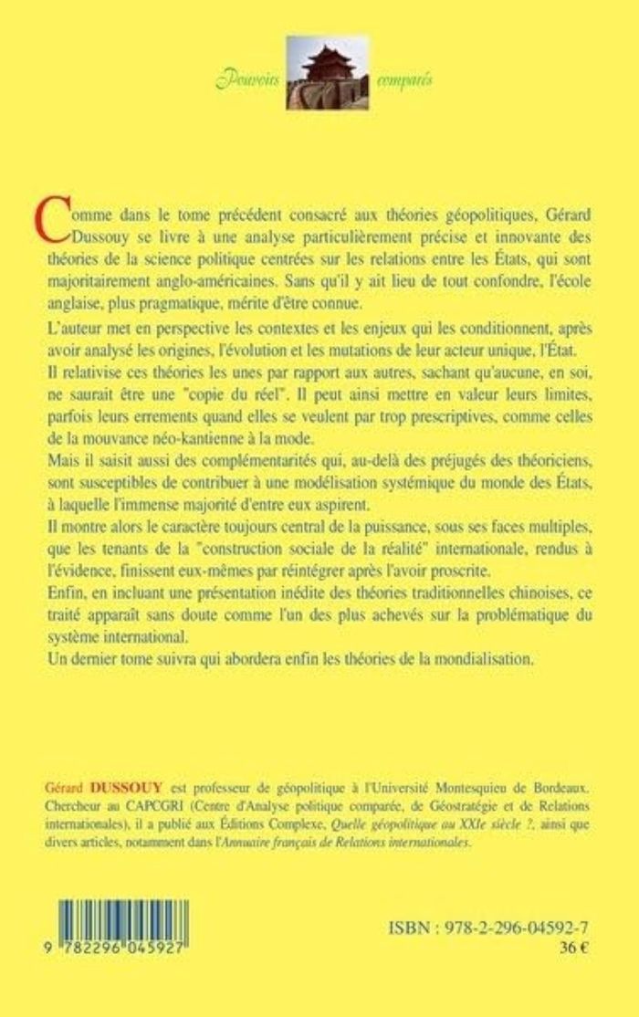Couverture du livre « LES THEORIES DE L'INTERETATIQUE - TRAITE DE RELATIONS INTERNATIONALES (II) » de Gerard Dussouy, librairie Les Contes Infusés à Corte
