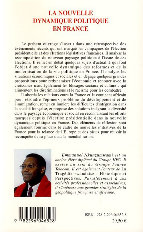 Quatrième de couverture de « LA NOUVELLE DYNAMIQUE POLITIQUE EN FRANCE »