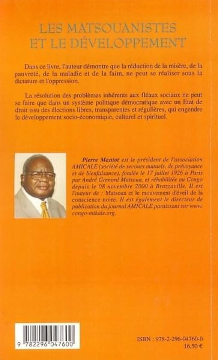 Couverture du livre « LES MATSOUANISTES ET LE DEVELOPPEMENT », librairie Les Contes Infusés à Corte