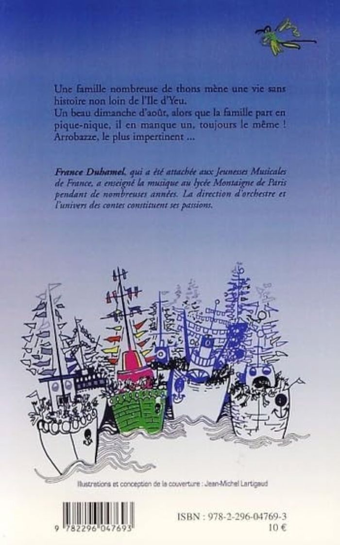 Couverture du livre « ARROBAZZE - LE PETIT THON DES MERS », librairie Les Contes Infusés à Corte