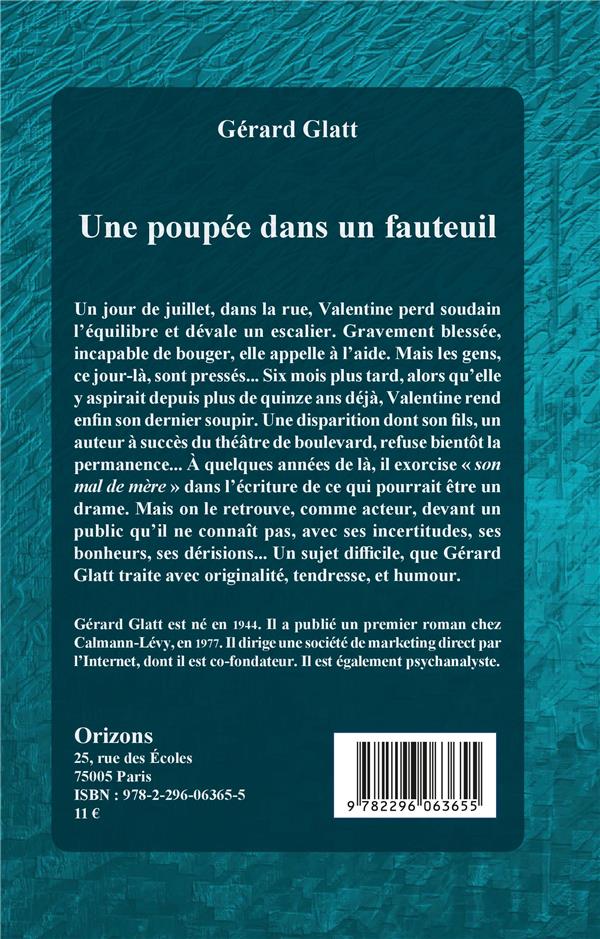 Quatrième de couverture de « UNE POUPEE DANS UN FAUTEUIL »