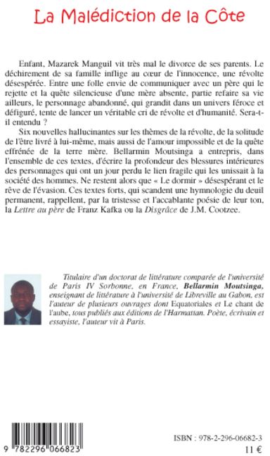 Quatrième de couverture de « LA MALEDICTION DE LA COTE »