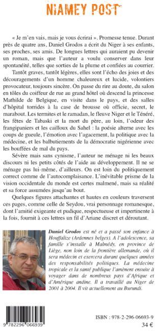 Quatrième de couverture de « NIAMEY POST »