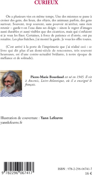 Quatrième de couverture de « CURIEUX »