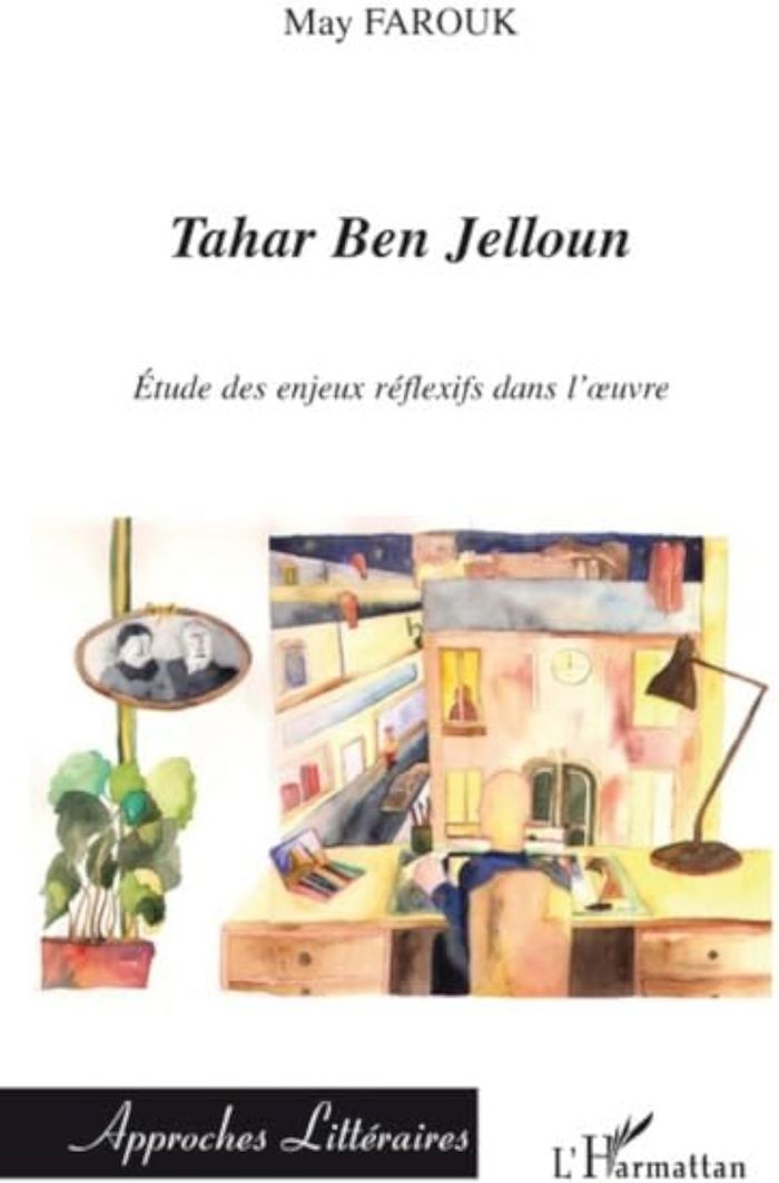Couverture du livre « TAHAR BEN JELLOUN - ETUDE DES EN JEUX REFLEXIFS DANS L'OEUVRE », librairie Les Contes Infusés à Corte