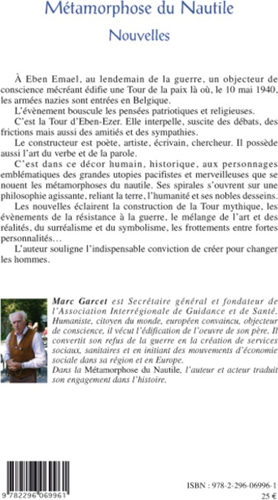 Quatrième de couverture de « METAMORPHOSE DU NAUTILE »