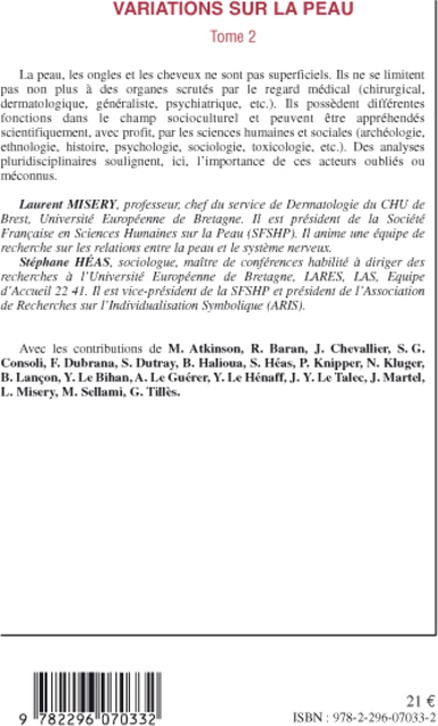 Quatrième de couverture de « VARIATIONS SUR LA PEAU - VOL02 - TOME 2 »