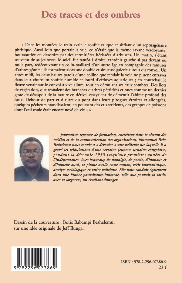 Quatrième de couverture de « DES TRACES ET DES OMBRES »