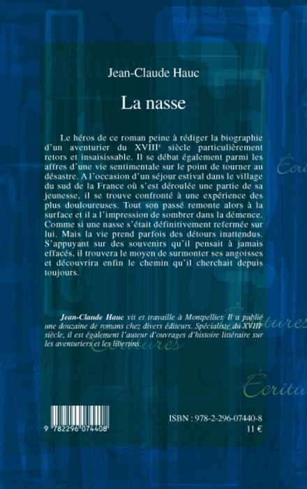 Quatrième de couverture de « LA NASSE - ROMAN »