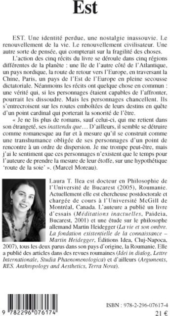 Quatrième de couverture de « EST - NOUVELLES »