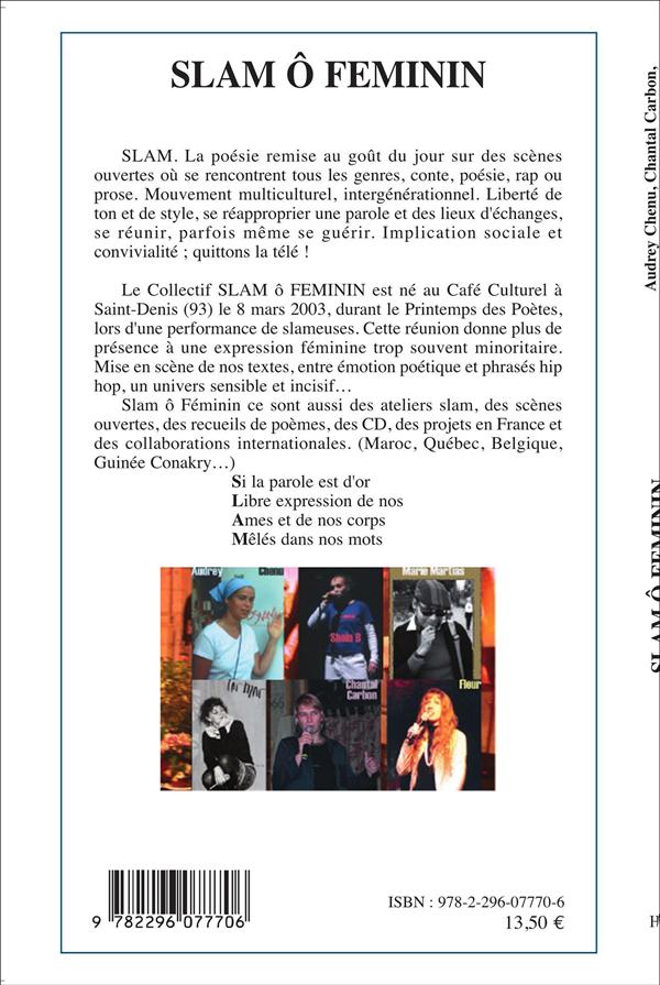 Quatrième de couverture de « SLAM O FEMININ »