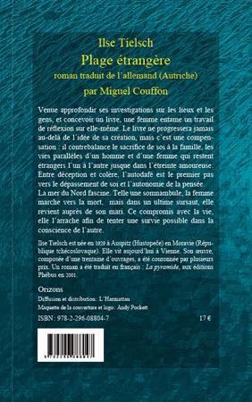 Quatrième de couverture de « PLAGE ETRANGERE - ROMAN »