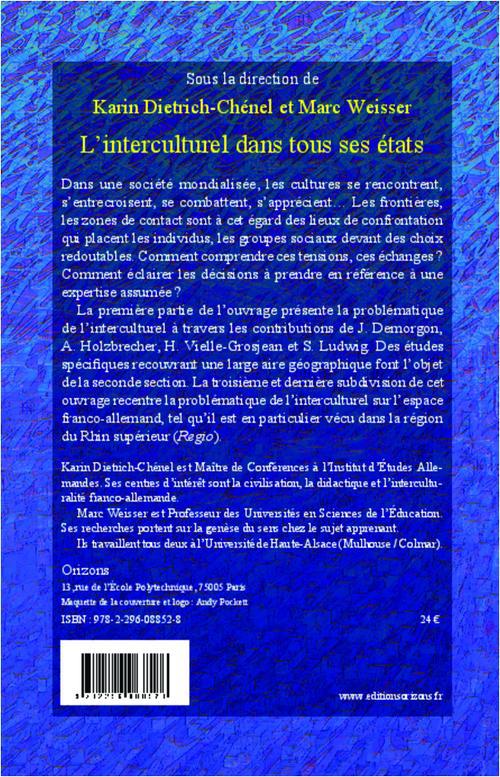 Quatrième de couverture de « L'INTERCULTUREL DANS TOUS SES ETATS »