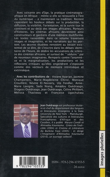 Quatrième de couverture de « FIGURATION ET MEMOIRE DANS LES CINEMAS AFRICAINS »