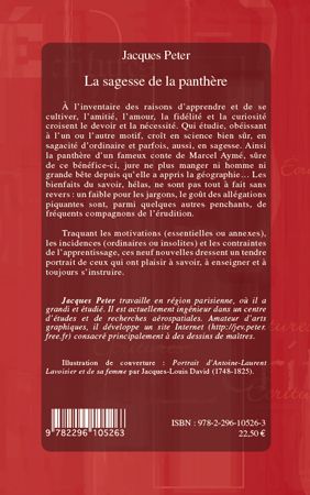 Quatrième de couverture de « LA SAGESSE DE LA PANTHERE - NOUVELLES »