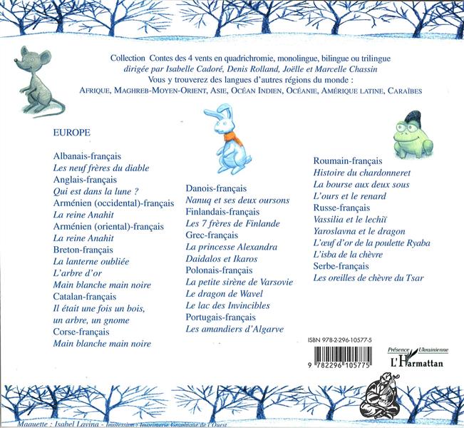 Quatrième de couverture de « LA MOUFLE - A PARTIR DE 6 ANS - EDITION BILINGUE »