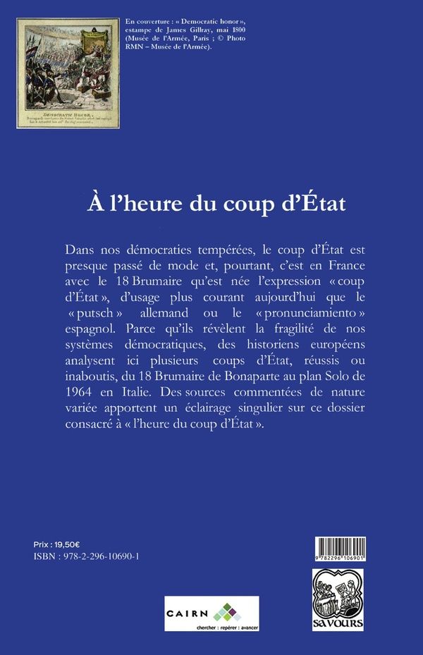 Quatrième de couverture de « A L'HEURE DU COUP D'ETAT - VOL12 »