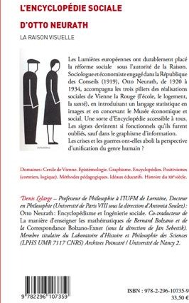 Quatrième de couverture de « L'ENCYCLOPEDIE SOCIALE D'OTTO NEURATH - LA RAISON VISUELLE »