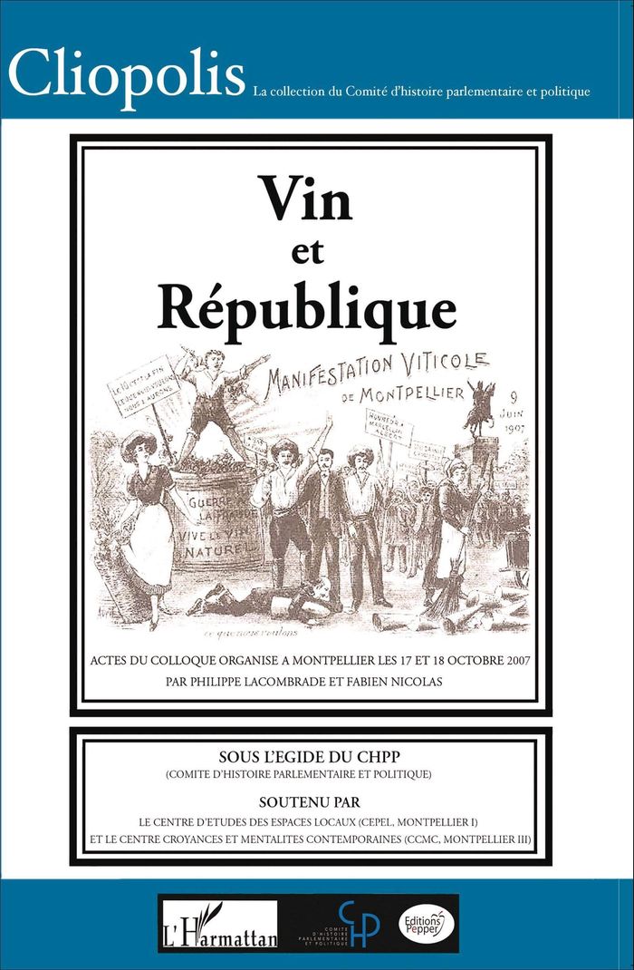 Couverture du livre « VIN ET REPUBLIQUE », librairie Les Contes Infusés à Corte