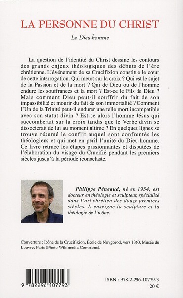 Quatrième de couverture de « LA PERSONNE DU CHRIST - LE DIEU-HOMME »