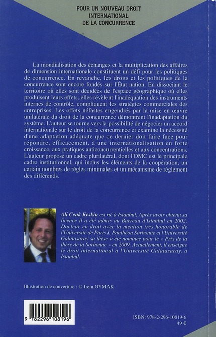 Quatrième de couverture de « POUR UN NOUVEAU DROIT INTERNATIONAL DE LA CONCURRENCE »