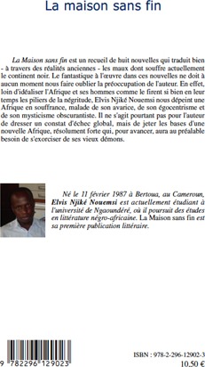 Quatrième de couverture de « LA MAISON SANS FIN »