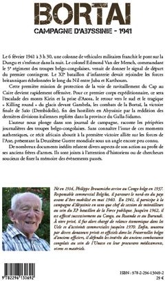 Quatrième de couverture de « BORTAI - CAMPAGNE D'ABYSSINIE-1941 »