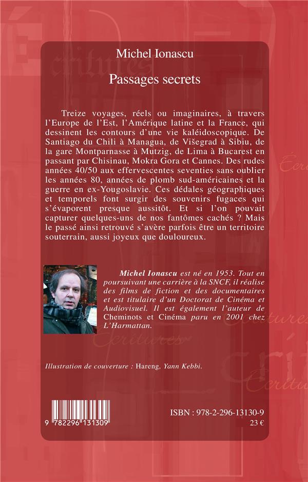 Quatrième de couverture de « PASSAGES SECRETS - NOUVELLES »