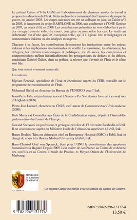 Quatrième de couverture de « QUEL AVENIR POUR L'IRAK ? - VOL08 »