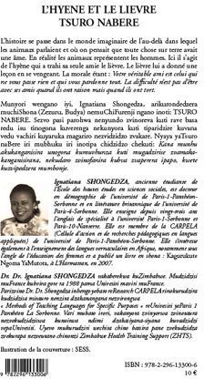 Quatrième de couverture de « L'HYENE ET LE LIEVRE / TSURO NABERE - CONTE DU ZIMBABWE - FRANCAIS - SHONA »