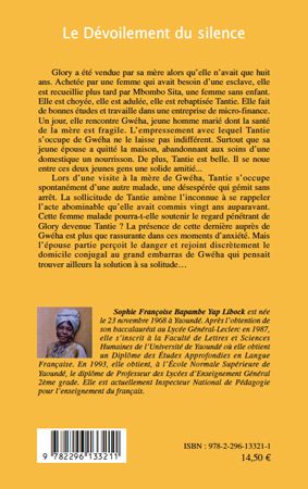 Quatrième de couverture de « LE DEVOILEMENT DU SILENCE »