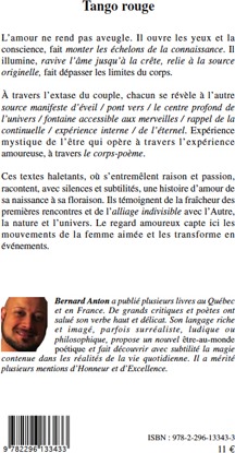 Quatrième de couverture de « TANGO ROUGE »