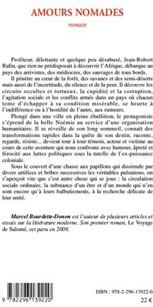 Quatrième de couverture de « AMOURS NOMADES »