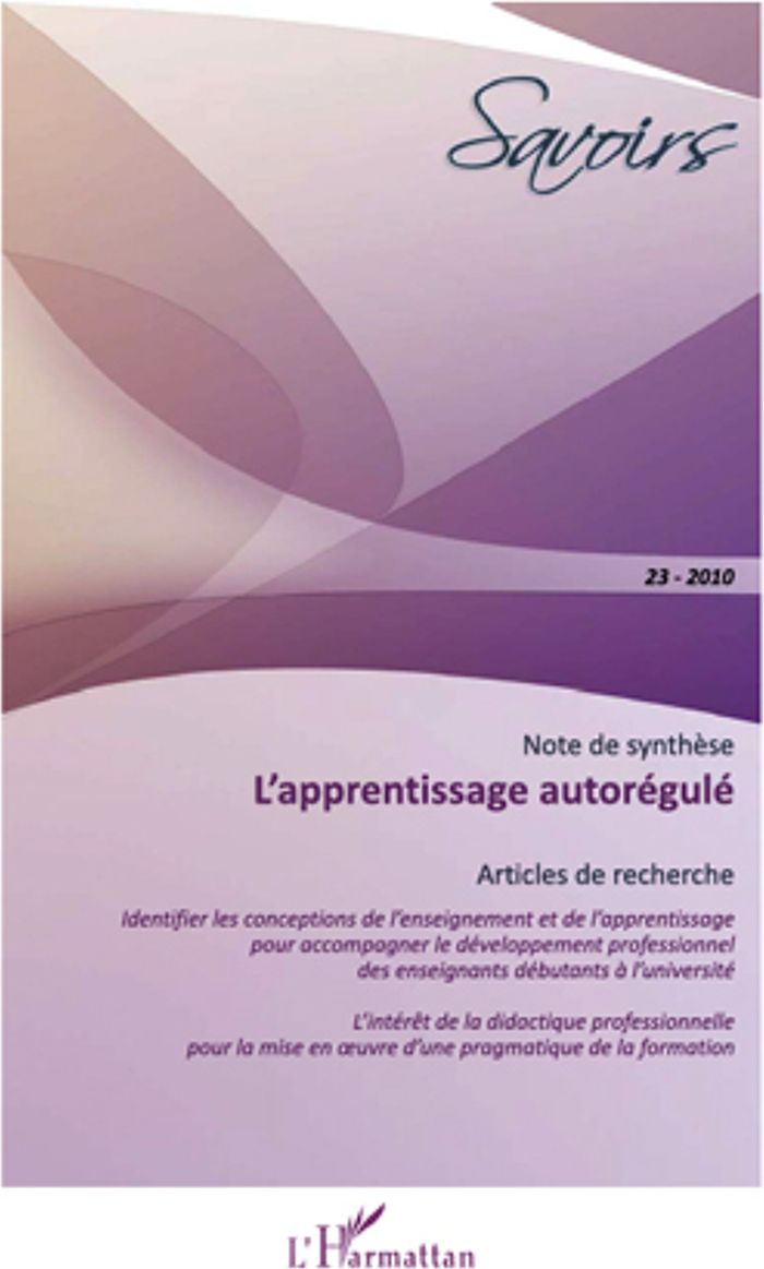 Couverture du livre « L'APPRENTISSAGE AUTOREGULE - VOL23 » de Perret/huard/conjard, librairie Les Contes Infusés à Corte