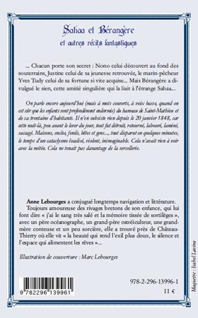Quatrième de couverture de « SAHAA ET BERANGERE - ET AUTRES RECITS FANTASTIQUES »