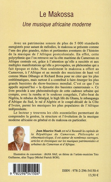 Quatrième de couverture de « LE MAKOSSA - UNE MUSIQUE AFRICAINE MODERNE »