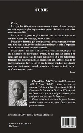 Quatrième de couverture de « CUNIE »