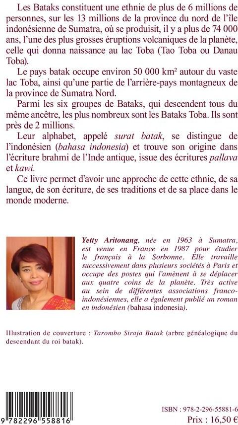 Quatrième de couverture de « PARLONS BATAK - LAC TOBA SUMATRA, INDONESIE »