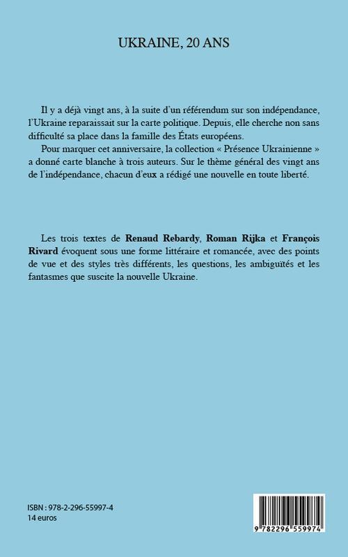 Quatrième de couverture de « UKRAINE, 20 ANS »