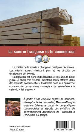 Quatrième de couverture de « LA SCIERIE FRANCAISE ET LE COMMERCIAL »