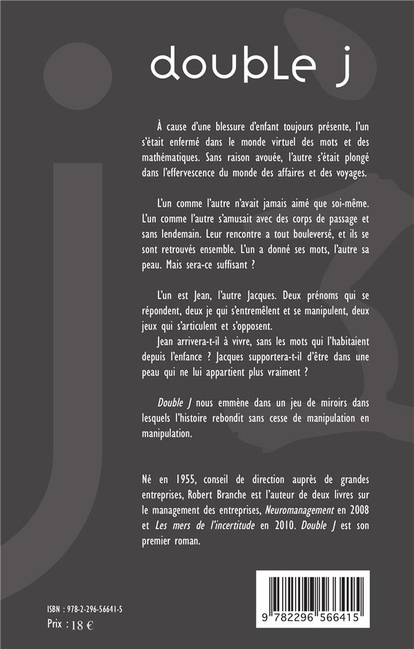 Quatrième de couverture de « DOUBLE J »