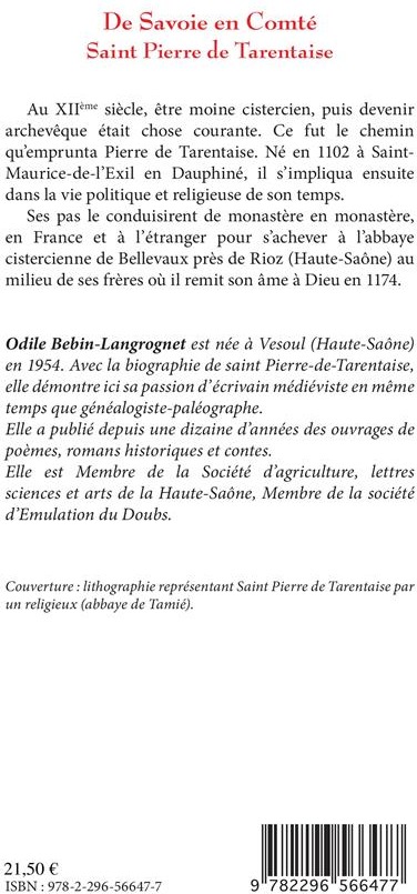 Quatrième de couverture de « DE SAVOIE EN COMTE - SAINT PIERRE DE TARENTAISE »