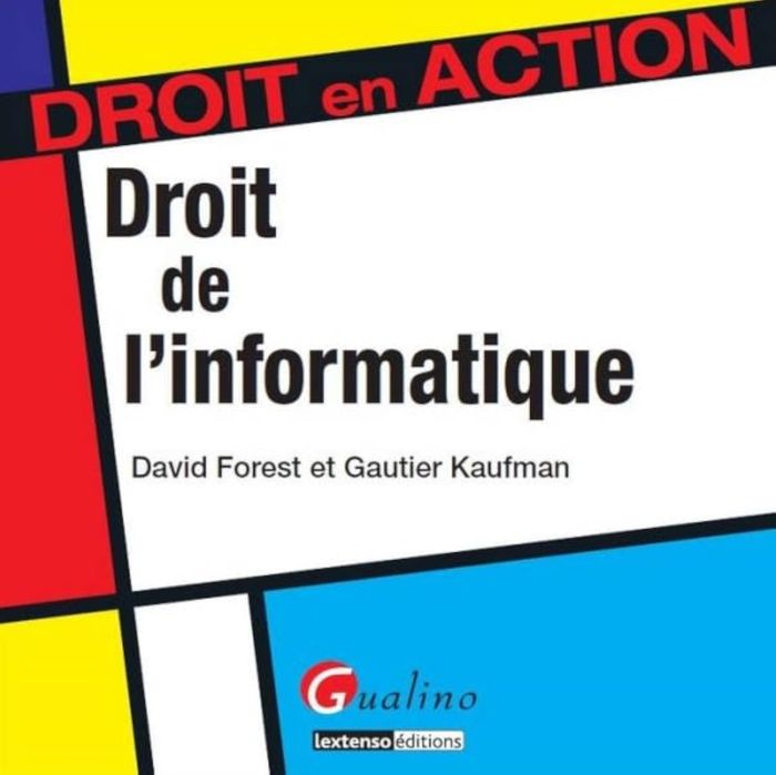 Couverture du livre « DROIT DE L'INFORMATIQUE », librairie Les Contes Infusés à Corte