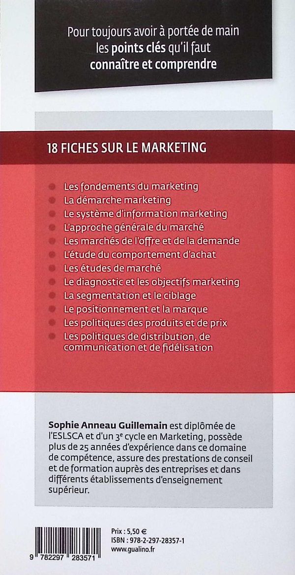 Quatrième de couverture de « Marketing : créer, proposer et promouvoir une offre adaptée aux besoins des clients »
