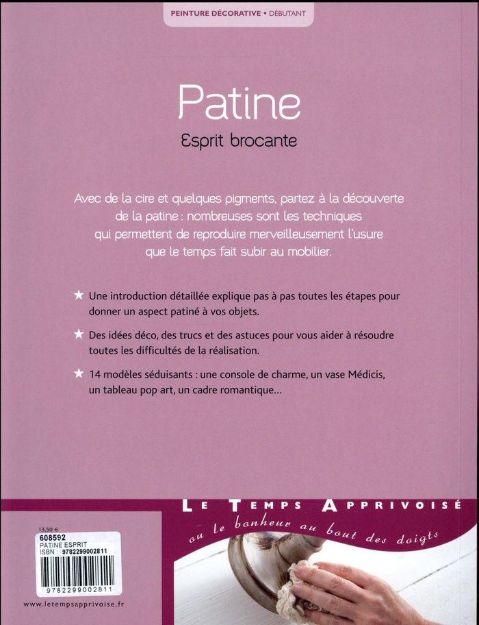 Quatrième de couverture de « Patine : esprit brocante »