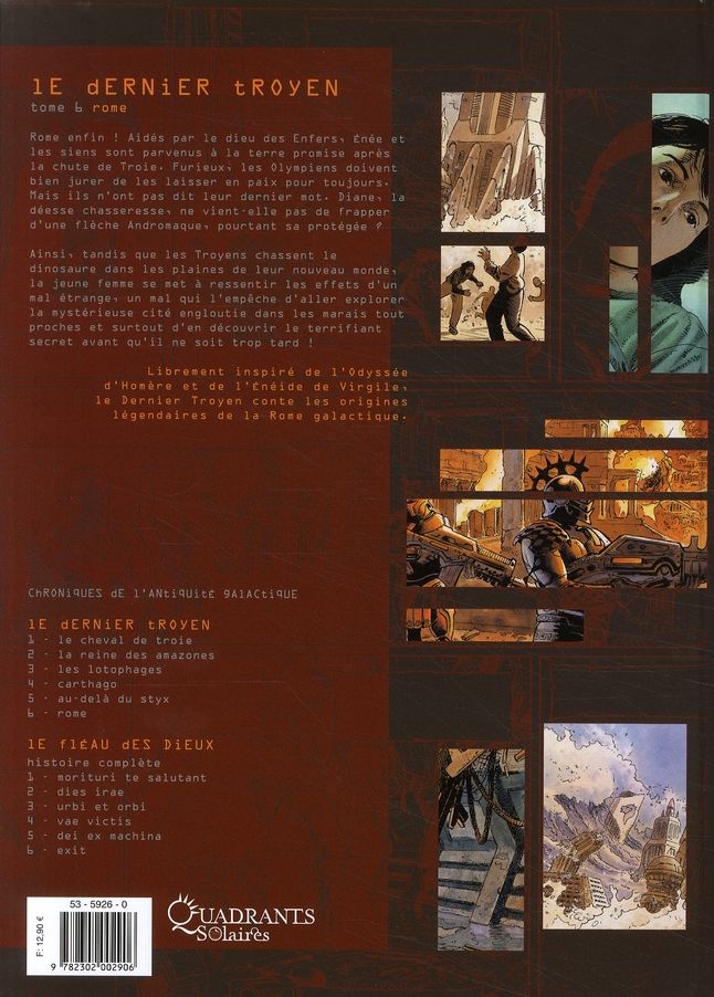 Quatrième de couverture de « LE DERNIER TROYEN T06 - ROME - VOL06 »