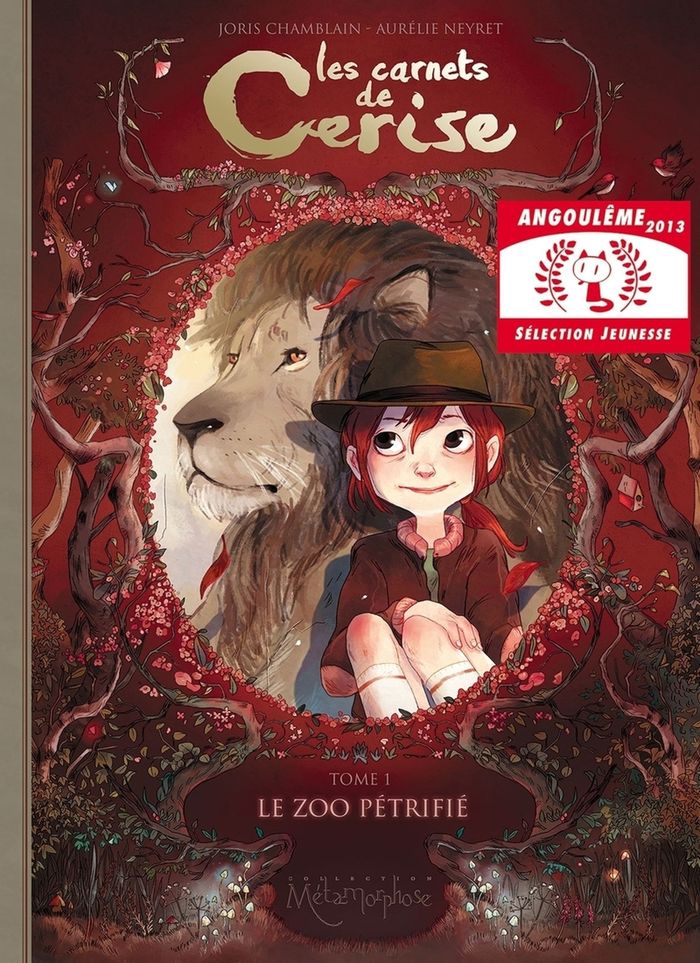 Couverture du livre « LES CARNETS DE CERISE - TOME 01 LE ZOO PETRIFIE - VOL01 » de Chamblain/neyret, librairie Les Contes Infusés à Corte