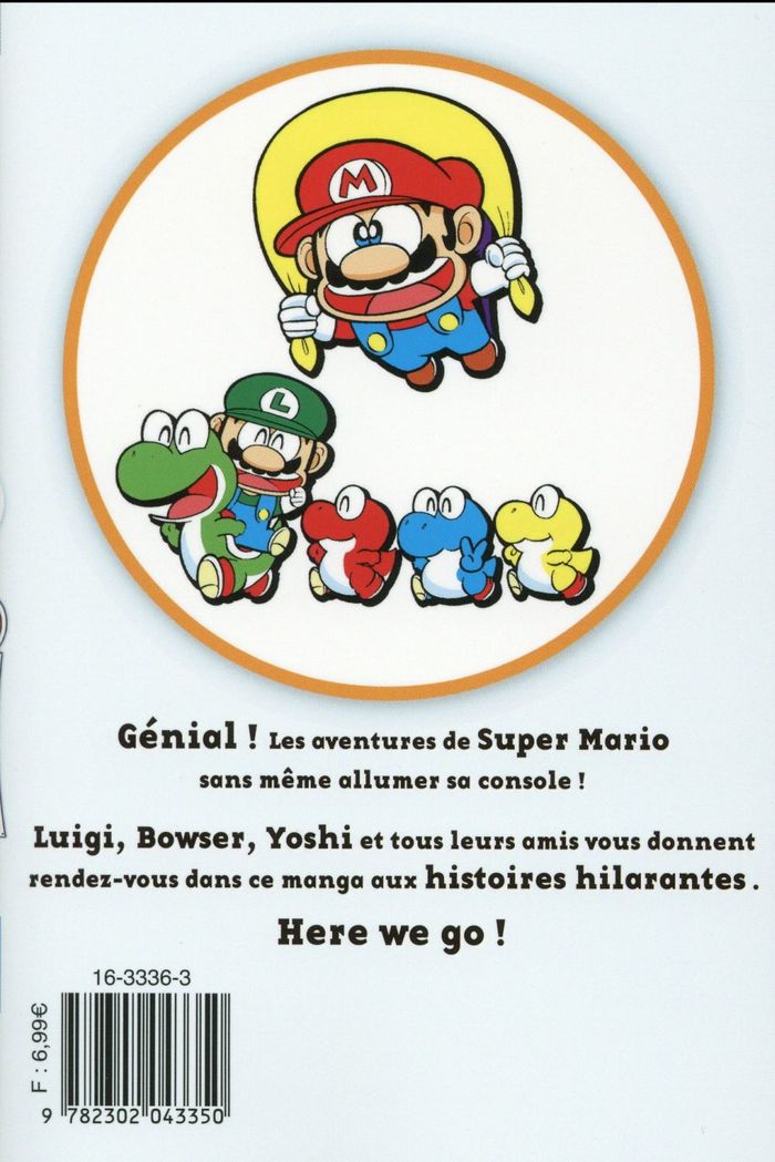Quatrième de couverture de « SUPER MARIO MANGA ADVENTURES T01 - VOL01 »