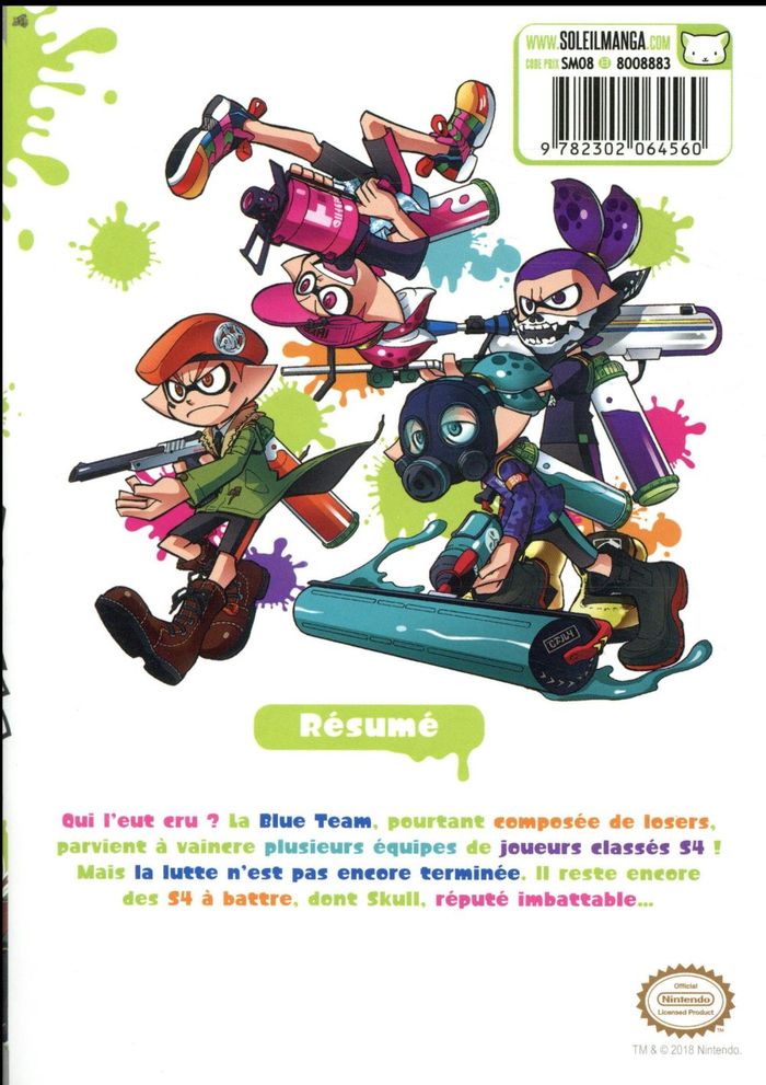 Quatrième de couverture de « SPLATOON T02 - VOL02 »